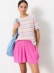 FatFace Rylee Pink Shorts - Image 5 of 6