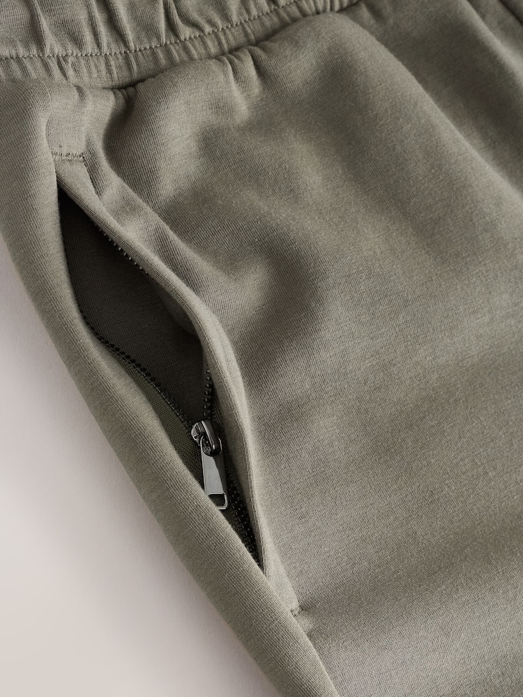 Khaki Green Signature Soft Touch Modal Slim Fit Joggers - Image 3 of 3 Khaki Green Signature Soft Touch Modal Slim Fit Joggers - Image 3 of 3