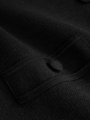 Noir - Gilet en maille boutonné élégant - Image 7 sur 7