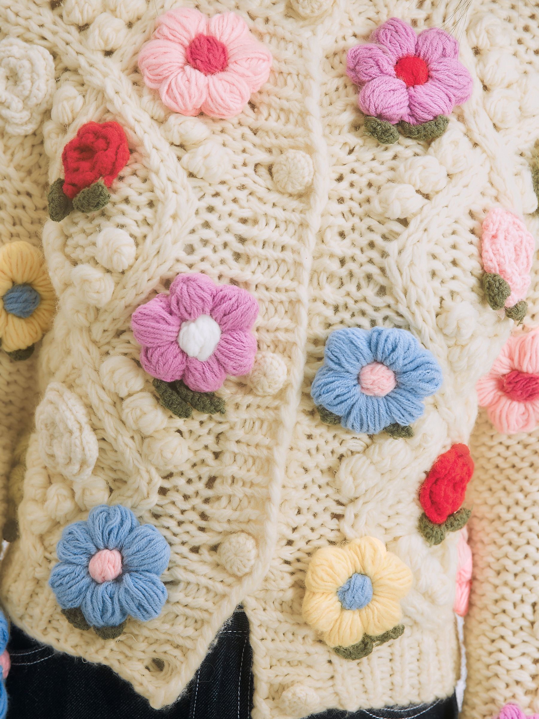 カーディガン 3D FLOWER LACE CARDIGAN Buy Light Yellow Hand Knitted Floral 3D Cardigan from Next USA