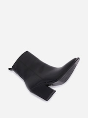 Bronx Black New Kole Leather Ankle Boots - Image 4 of 5