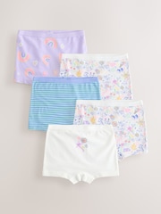 Blue/Navy Short Briefs 5 Pack (2-16yrs) - Image 1 of 9