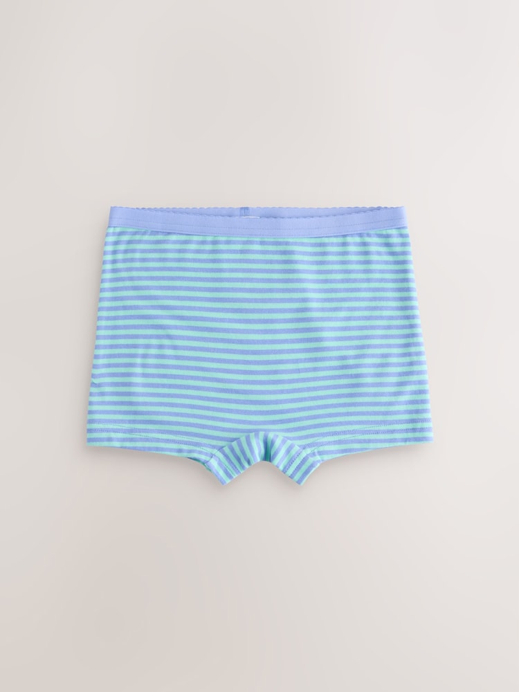 Blue/Navy Short Briefs 5 Pack (2-16yrs) - Image 2 of 9