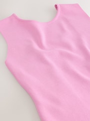 Bright Pink Backless Knitted Top - Image 6 of 7