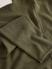 Khaki Green Super Soft Roll Edge High Neck Jumper - Image 8 of 8