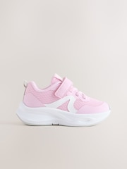 Roz - Ghete sport cu scai și șireturi elastice - Imaginea 2 din 5