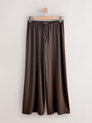 Chocolate Brown Wide Leg Trousers - Image 5 of 7