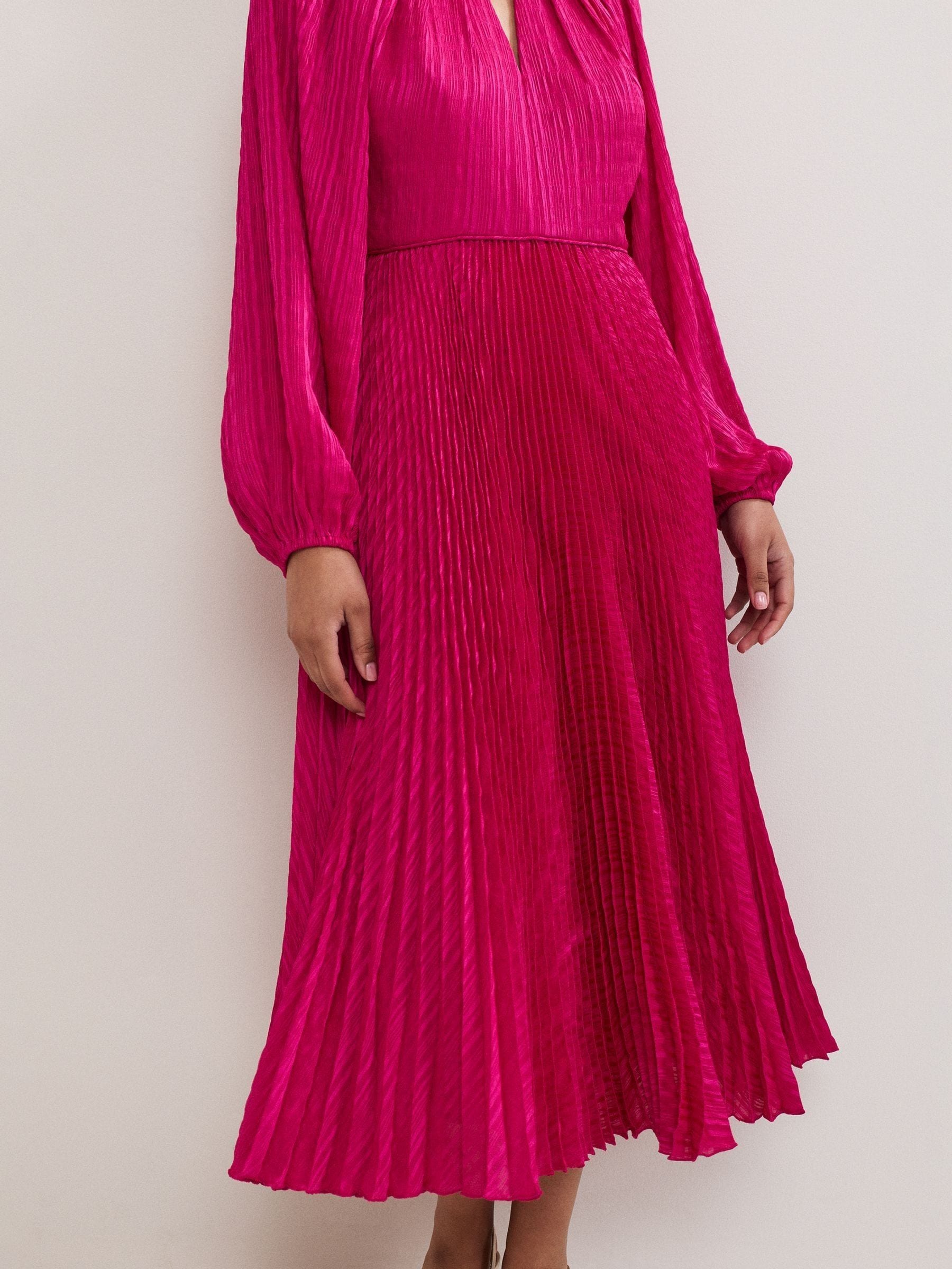 Buy Phase Eight Pink Petite Faye Textured Dress from Next USA