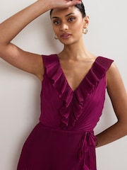 Phase Eight Red Klana Dress - Image 4 of 7