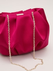 Phase Eight Pink Satin Cloud Clutch - Image 4 of 7