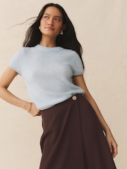 Chocolate Brown Midi Wrap Skirt - Image 5 of 8