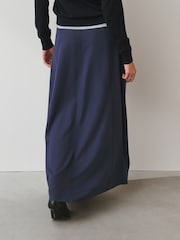 Bleumarin - Washed Midi Skirt - Imaginea 4 din 8