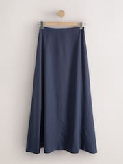 Bleumarin - Washed Midi Skirt - Imaginea 6 din 8