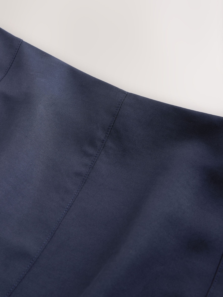 Bleumarin - Washed Midi Skirt - Imaginea 8 din 8 Bleumarin - Washed Midi Skirt - Imaginea 8 din 8