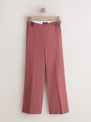 Terracotta Soft Touch Palazzo Trousers - Image 6 of 8