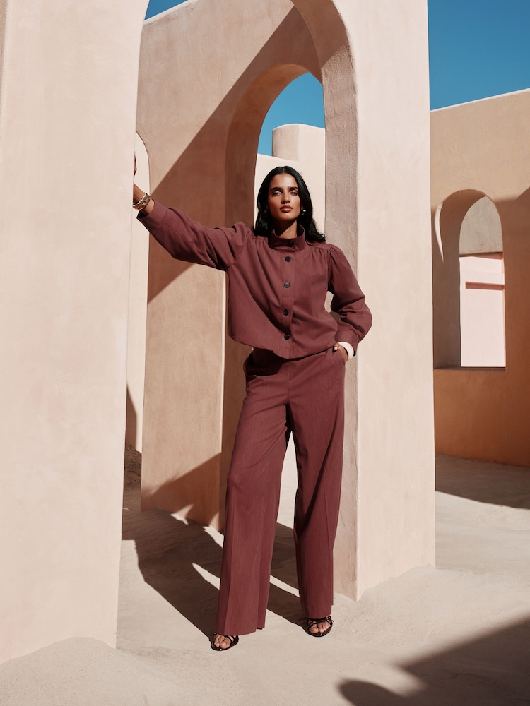 Rust Funnel Neck Bomber Jacket - Image 10 of 10 Rust Funnel Neck Bomber Jacket - Image 10 of 10