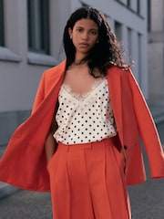 লাল - Single Breasted Blazer - 8এর মধ্যে 2 ছবি