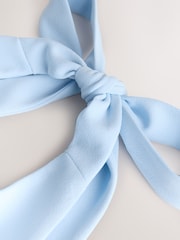 Pale Blue Halter Neck Midi Occasion Dress - Image 7 of 7