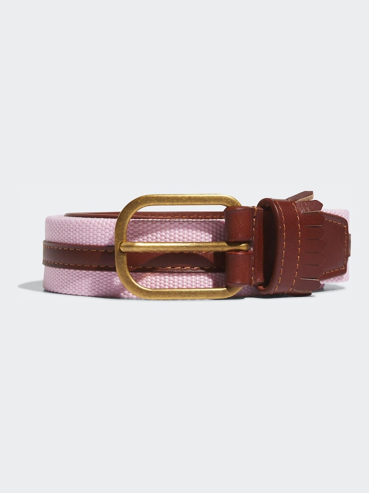 adidas Golf Light Pink Originals Leather Belt - Image 1 of 3 adidas Golf Light Pink Originals Leather Belt - Image 1 of 3