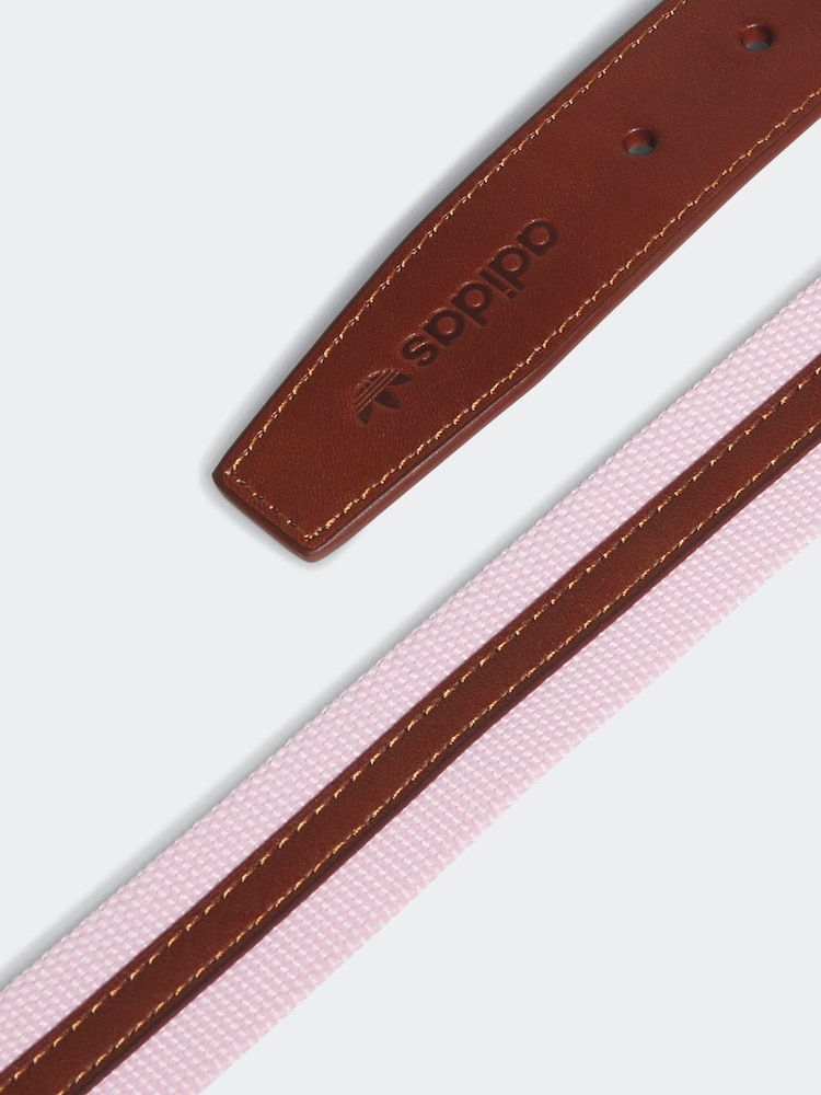 adidas Golf Light Pink Originals Leather Belt - Image 3 of 3 adidas Golf Light Pink Originals Leather Belt - Image 3 of 3