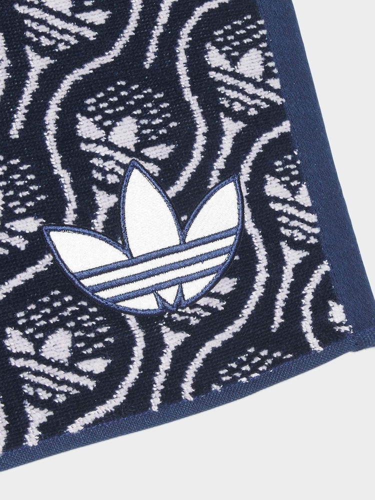 adidas Golf Navy Originals All-Over Towel - Image 2 of 3