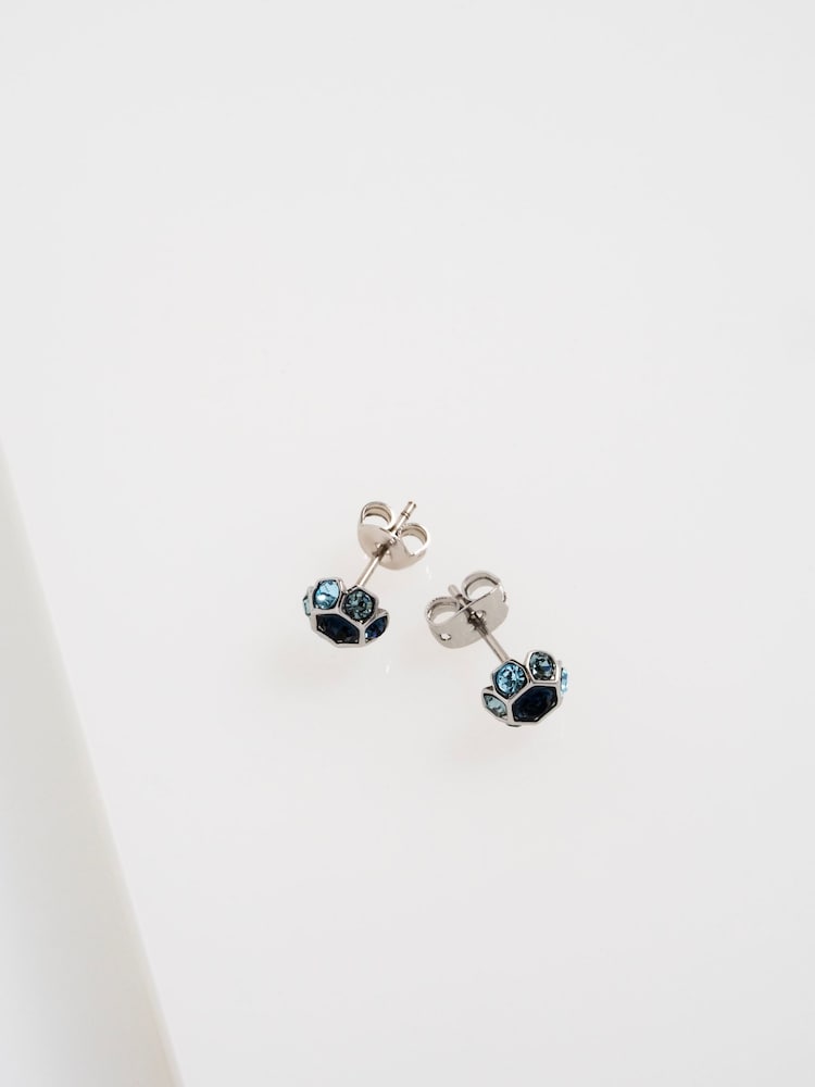 Ted Baker Silver Gemme: Crystal Gem Cluster Stud Earrings - Image 1 of 5