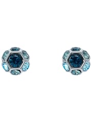 Ted Baker Silver Gemme: Crystal Gem Cluster Stud Earrings - Image 2 of 5
