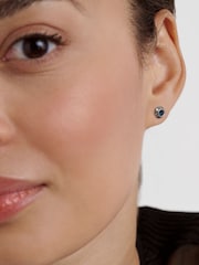 Ted Baker Silver Gemme: Crystal Gem Cluster Stud Earrings - Image 4 of 5
