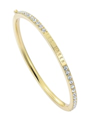 Ted Baker Gold Claudia Narrow Crystal Hinged Bangle Bracelet - Image 2 of 6