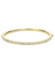 Ted Baker Gold Claudia Narrow Crystal Hinged Bangle Bracelet - Image 4 of 6