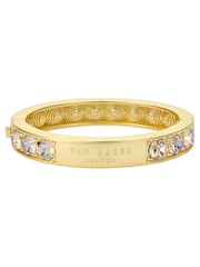 Ted Baker Gold Tone Rosie: Crystal Rock Hinged Bangle Bracelet - Image 3 of 5