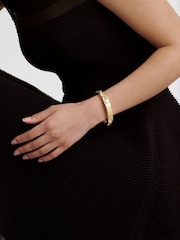 Ted Baker Gold Tone Rosie: Crystal Rock Hinged Bangle Bracelet - Image 5 of 5