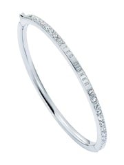 Ted Baker Silver Tone Claudia Narrow Crystal Hinged Bangle Bracelet - Image 2 of 5