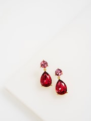 Ted Baker Red Tone Teaire Crystal Teardrop Earrings - Image 1 of 5