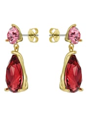 Ted Baker Red Tone Teaire Crystal Teardrop Earrings - Image 3 of 5