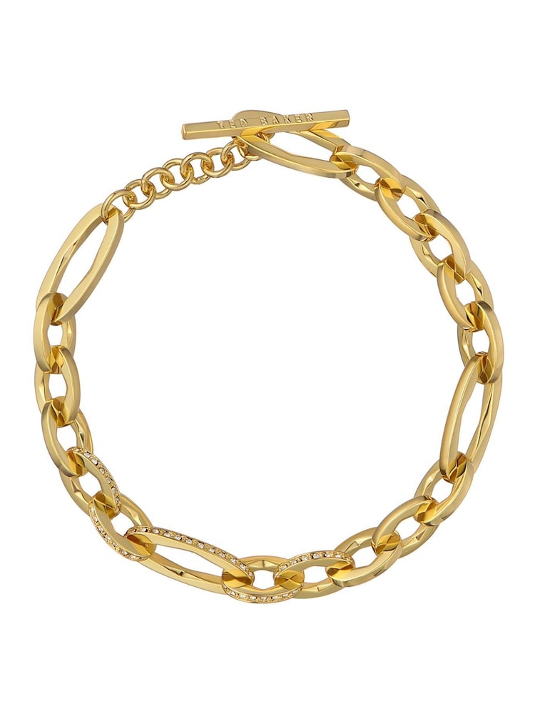 Ted Baker Gold Tone Shianne: Crystal Shimmer Chain Bracelet - Image 2 of 5