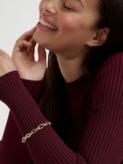 Ted Baker Gold Tone Shianne: Crystal Shimmer Chain Bracelet - Image 4 of 5