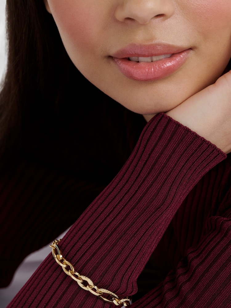 Ted Baker Gold Tone Shianne: Crystal Shimmer Chain Bracelet - Image 5 of 5