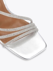 KG Kurt Geiger Silver Chrome Sweetie Gem Sandals - Image 4 of 4
