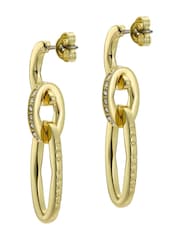 Ted Baker Gold Tone Shirina: Crystal Shimmer Drop Earrings - Image 3 of 6