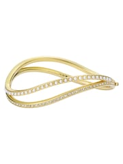 Ted Baker Gold Tone Wavie Jewelled Wave Hinged Bangle Bracelet - Image 2 of 5