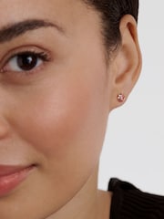 Ted Baker Gold Tone Gemme: Crystal Gem Cluster Stud Earrings - Image 5 of 5