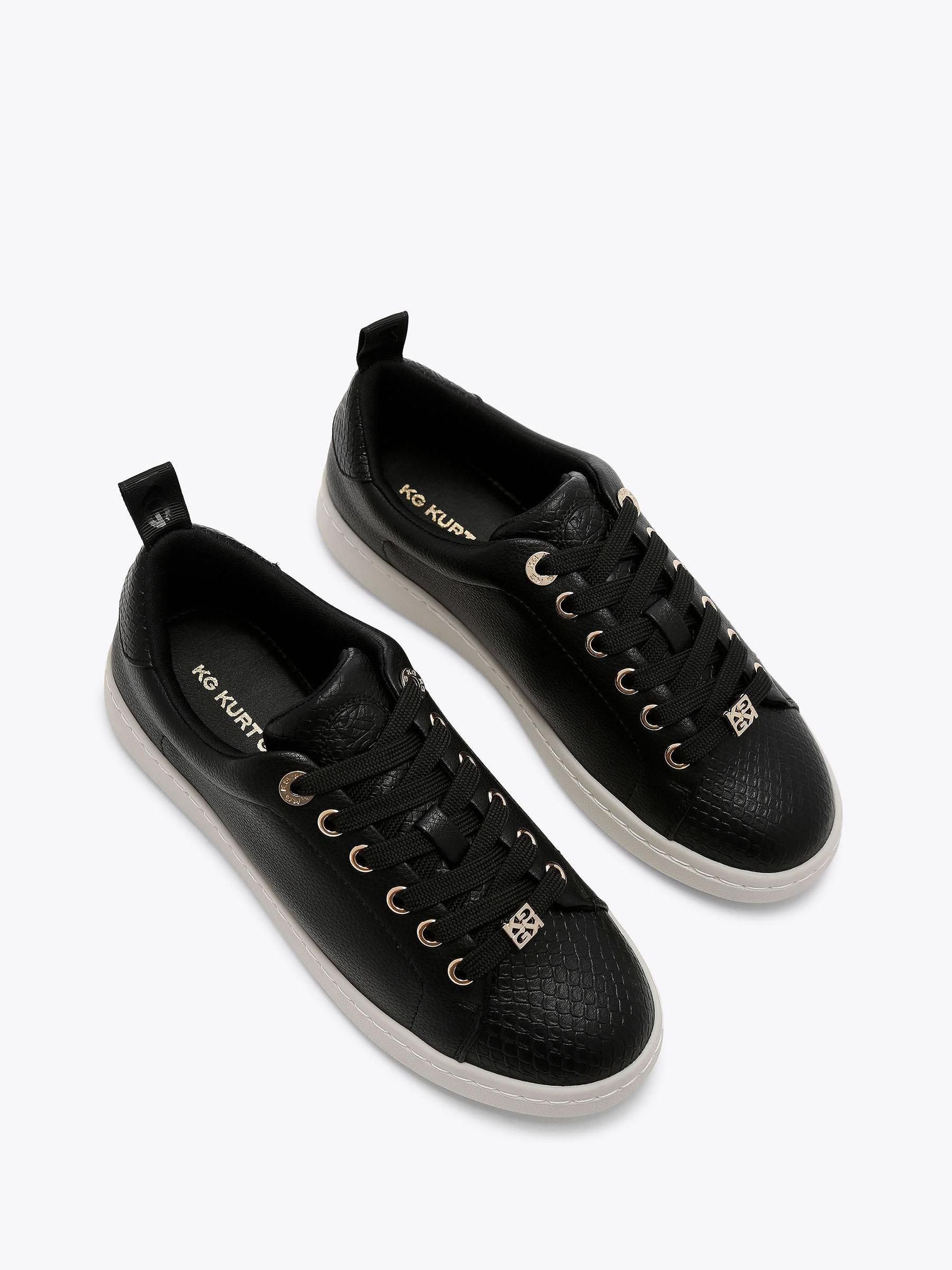 Buy KG Kurt Geiger Black Liza Lace-Up Gem Trainers from Next USA