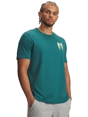 Under Armour Green Blur Logo Short Sleeve T-Shirt - Image 1 of 3