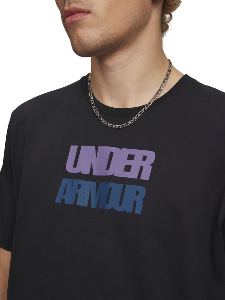 Under Armour Black Block Logo Short Sleeve T-Shirt - Image 3 of 3