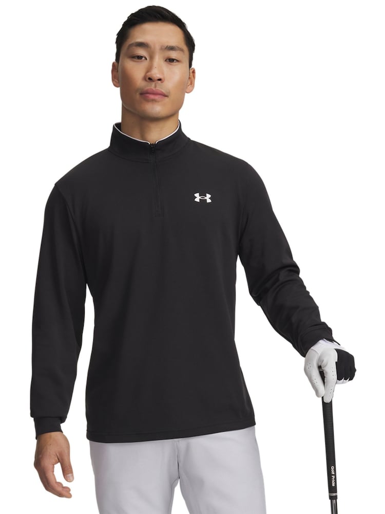 Under Armour Black UA MatchPlay 1/4 Zip Sweat Top - Image 1 of 3