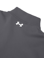 Grau - Under Armour UA MatchPlay Quarter Zip Sweatshirt mit Viertelreißverschluss - Bild 3 von 7