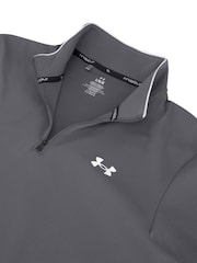 Grau - Under Armour UA MatchPlay Quarter Zip Sweatshirt mit Viertelreißverschluss - Bild 4 von 7