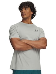 Under Armour Light Grey Sportstyle Left Chest Logo T-Shirt - Image 1 of 3