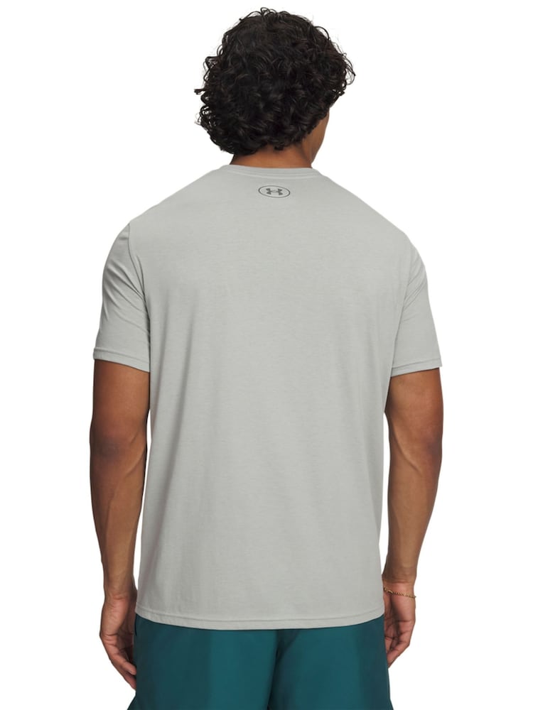 Under Armour Light Grey Sportstyle Left Chest Logo T-Shirt - Image 2 of 3
